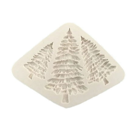

3D Christmas Tree Silicone Mold Pine Trees Fondant Cake Decorating Chocolate Baking Mould Candy Pudding Soap Making Decoration