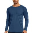 thumbnail image 1 of Men's UV Protection UPF 50+ Long Sleeve T-Shirt Work Fishing Swimming Shirt Rash Guard Top, 1 of 5