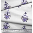 thumbnail image 3 of Soimoi Velvet Fabric Floral & Paisley Block Print Fabric by The Yard 58 Inch Wide, 3 of 3