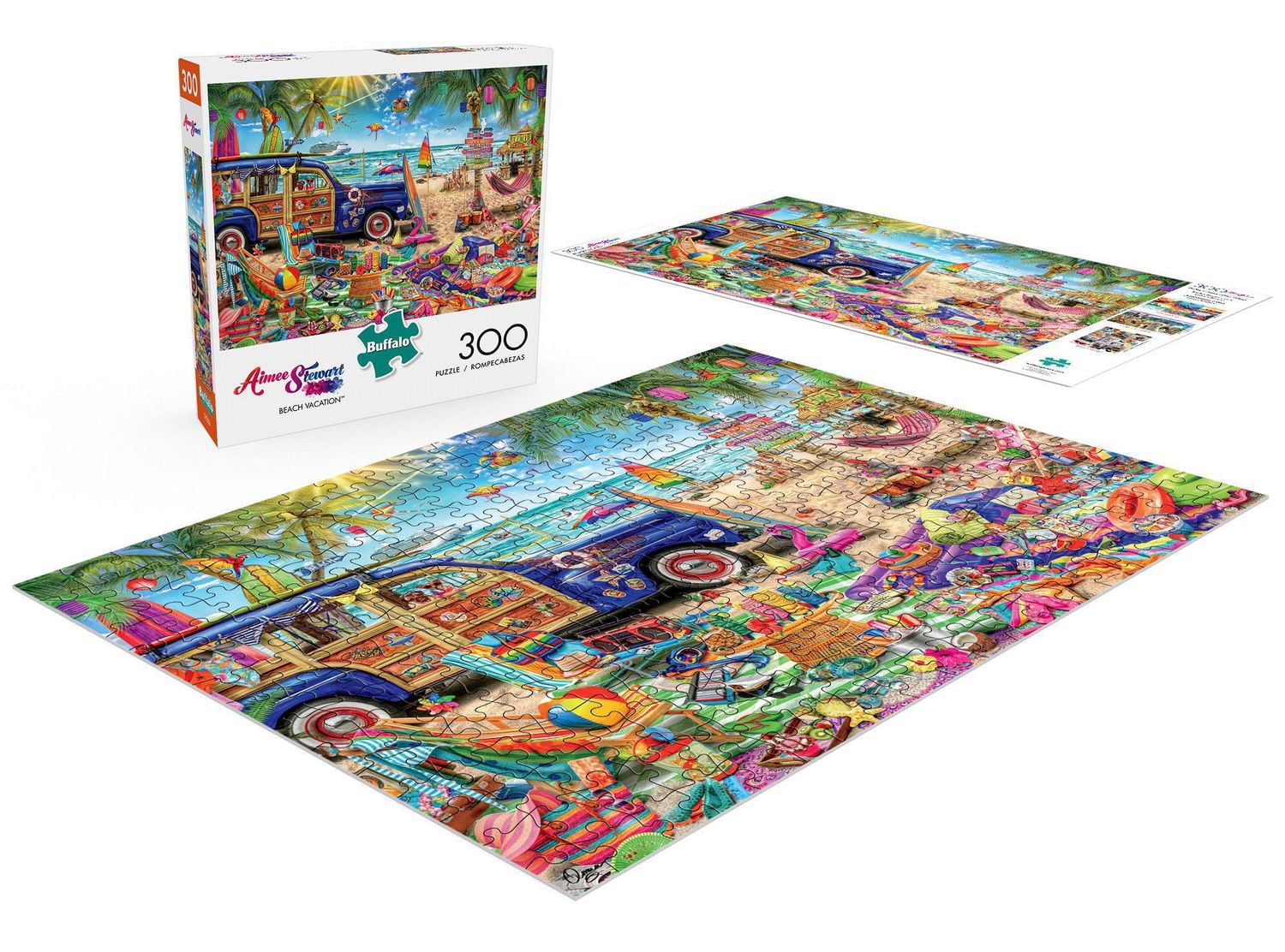 Buffalo Games - Aimee Stewart - Beach Vacation - 300 Piece Jigsaw Puzzle