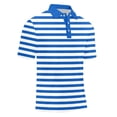 thumbnail image 5 of Mens Polos Short Sleeve Knit Stripe Shirt Casual Summer Top Fit Tee Business Leisure Clothes, 5 of 6