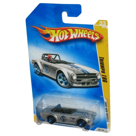 Hot Wheels 2009 New Models Silver Triumph TR6 Toy Car 033/190