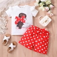 thumbnail image 2 of PMVFHDE Vêtements pour Filles Tenues d'Été Mignonnes Haut Sans Manches Taille Haute Ensembles Courts avec Poches Vêtements Filles Ensembles Rouges, 2-3 Ans, 2 of 7