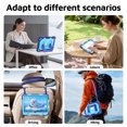 thumbnail image 4 of Case for iPad 11th/10th Gen 11/10.9 inch 2025/2022, Military Grade Shockproof Cases with Pencil Holder Shoulder Strap Screen Protector, Navy Blue, 4 of 8
