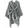 thumbnail image 7 of YooGuoGuo Women's Elegant Shawl Poncho Sweater Wrap Soft Open Front Cardigan Shawls for Fall Winter, 7 of 7