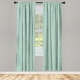 thumbnail image 2 of Ambesonne Ivory and Blue 4-Panel Curtains, Squares Lines, 56"x63", Pale Blue and Ivory, 2 of 4