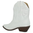 thumbnail image 3 of Soda Women Cowgirl Cowboy Western Stitched Ankle Boots Pointed Toe Short Booties RIGGING-S White 11, 3 of 3
