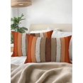 thumbnail image 3 of Outdoor Throw Pillow Set of 2, Burnt Orange Brown Waterproof Pillow with Insert Included, Farmhouse Vintage Wooden Decorative Accent Cushion Lumbar Pillows for Patio Porch, 12 x 20 In, 3 of 8