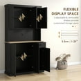 thumbnail image 5 of HOMCOM 71" Buffet with Hutch, Kitchen Pantry Storage Cabinet with Drawer, 5 of 8