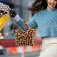 thumbnail image 4 of Minkissy 1Pack Leopard Print Tote Lightweight Design for Mother Travel and Everyday Use Plush, 4 of 4