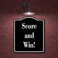 thumbnail image 2 of Score and Win BLACK Aluminum Composite Sign 8.5''x10'', 2 of 9