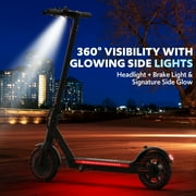 Electric Scooters for Adults, 36V 7.5Ah Battery, Collapsible E-Scooter Max 21 MPH, 350W Motor, Built-in Side Lights