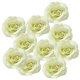 thumbnail image 1 of 10 Piezas Cabezas de Flores Rosas Artificiales de Decoración para Celebraciones verde claro, 1 of 9