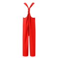 thumbnail image 4 of B91xZ Combinaisons Sport Sans Manches Côtelées Décontractées pour Femmes, Rouge G, 4 of 5