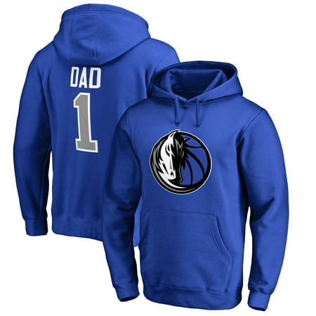 Men's Royal Dallas Mavericks #1 Dad Pullover Hoodie