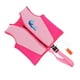 thumbnail image 2 of Chaleco de natación para niños rosa de neopreno EPE suave, resistente al desgaste, alta seguridad, buena flotabilidad, evita rozaduras, chaleco de natación para bebés con silbato L, 2 of 14