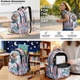 thumbnail image 3 of Yspwyqan Kids Backpack And Lunch Box Set, 4 Piece Cherry Blossom Otter Schoolbag 17 Inch Lightweight Large Capacity Backpacks, Back to School for Boys Girls Elementary Middle School, 3 of 7