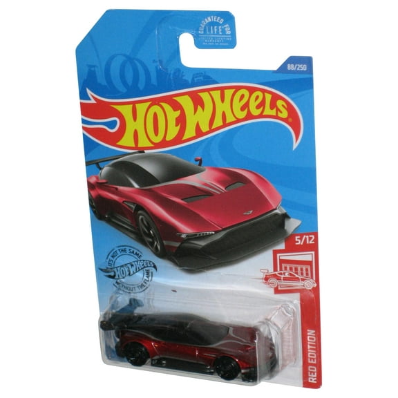 Hot Wheels Red Edition 5/12 (2017) Aston Martin Vulcan Toy Car 88/250