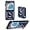 blue, variant on Flip 5 Case for Galaxy Z Flip 5 Case, with Stand,Liquid Silicone Case,Shockproof, Slim Phone Case Samsung Galaxy Z Flip 5 Case - Green Pink