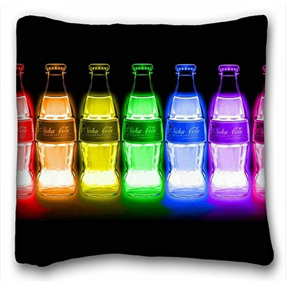RYLABLUE Green-Store Nuka Cola Quantum Home Decorative Pillowcase Pillow Case Cover Size 20x20 Inches Two Side Print
