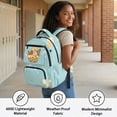 thumbnail image 5 of Aplkyhs Backpack for Kids Teens Age 6-18 School Bag with Large Capacity Durable Lightweight Water Resistant Bookbag Ice Cream Capybara, 5 of 7