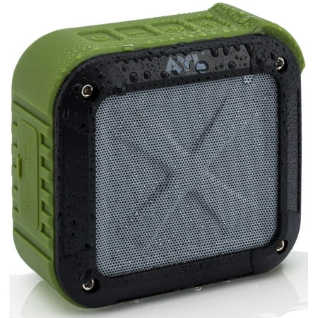 Portable Outdoor and Shower Bluetooth Speaker by AYL SoundFit, Waterproof, Wireless with 10 Hour Rechargeable Battery Life, Powerful 5W Audio Driver, Pairs with All Bluetooth Devices, Forest