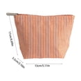 thumbnail image 3 of Hometravel Travel Makeup Bag, Portable Toiletry Organizer Pouch with Zipper, Lightweight Striped Cosmetic Storage Bag for Vacation, Gym, Overnight Trip, Airplane, 3 of 6