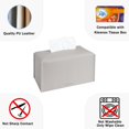 thumbnail image 3 of HAHDAXIA Kulusion Rectangle Tissue Box Covers 2Pcs Leather Rectangular Tissue Box Holders, Tissue Cover Holder for Home Office Table Dining Countertop Decor Vanity Bathroom Bedroom Livingroom, 3 of 6