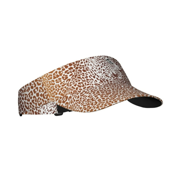 Balery Leopard Brown Gorra deportiva con visera ajustable para mujer y hombre (talla única)