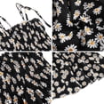 thumbnail image 3 of Vestido de verano para niña con estampado floral, sin mangas y margaritas pequeñas, falda con tirantes finos, 3 of 8