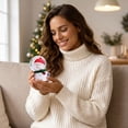 thumbnail image 4 of Christmas Snow Globe, Light Up Resin Glass Snowball Ornament, Holiday Desktop Decor Gift For Teens, 4 of 6