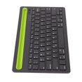 thumbnail image 4 of Teclado Bluetooth recargable Ticfox para múltiples dispositivos Negro Verde, 4 of 12