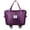Dark Purple, variant on Expandable Duffle Bag Rolling Weekender Tote with Wet Pocket Overnight Duffel with Removable Casters for Travel Fitness Business Trips
