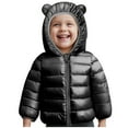 thumbnail image 6 of Eltusu Toddler Boys Puffer Jackets, Hooded Zip up Thermal Windproof Winter Outerwear Black Size 3 T, 6 of 6
