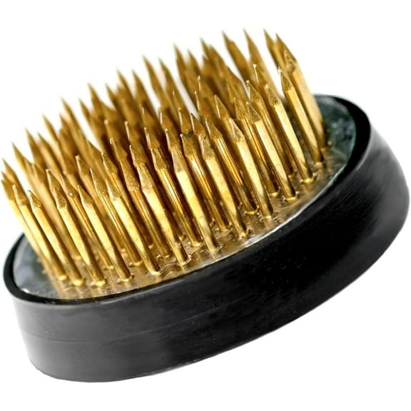 ABCISI Flower Frogs for Flower Arrangements Supplies, Japanese Flower Arranging Ikebana Kenzan, Pin Frogs for Flowers Holder with Rubber Base Flower Fixed Tools(1.57inch/40mm)