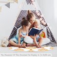 thumbnail image 4 of Lop Eared Rabbit Round Soft Area Rugs 2.6ft Anti-Slip Cute Circle Carpet for Teen Girls Room, Circular Rug for Nursery Room, Dorm, Cute Room Decor for Baby, 4 of 7