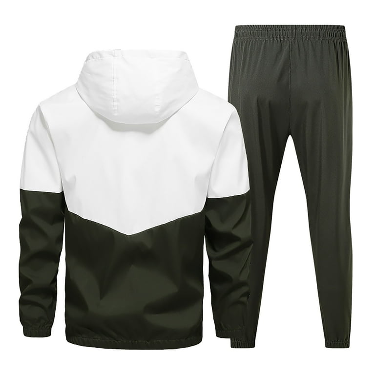 JUUYY Men's Retro Windbreaker Tracksuits Set Long Sleeve JUUYY Men's Retro Windbreaker Tracksuits Set Long Sleeve