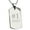 Silver, variant on Stainless Steel #1 DAD Engraved Dog Tag Pendant Male