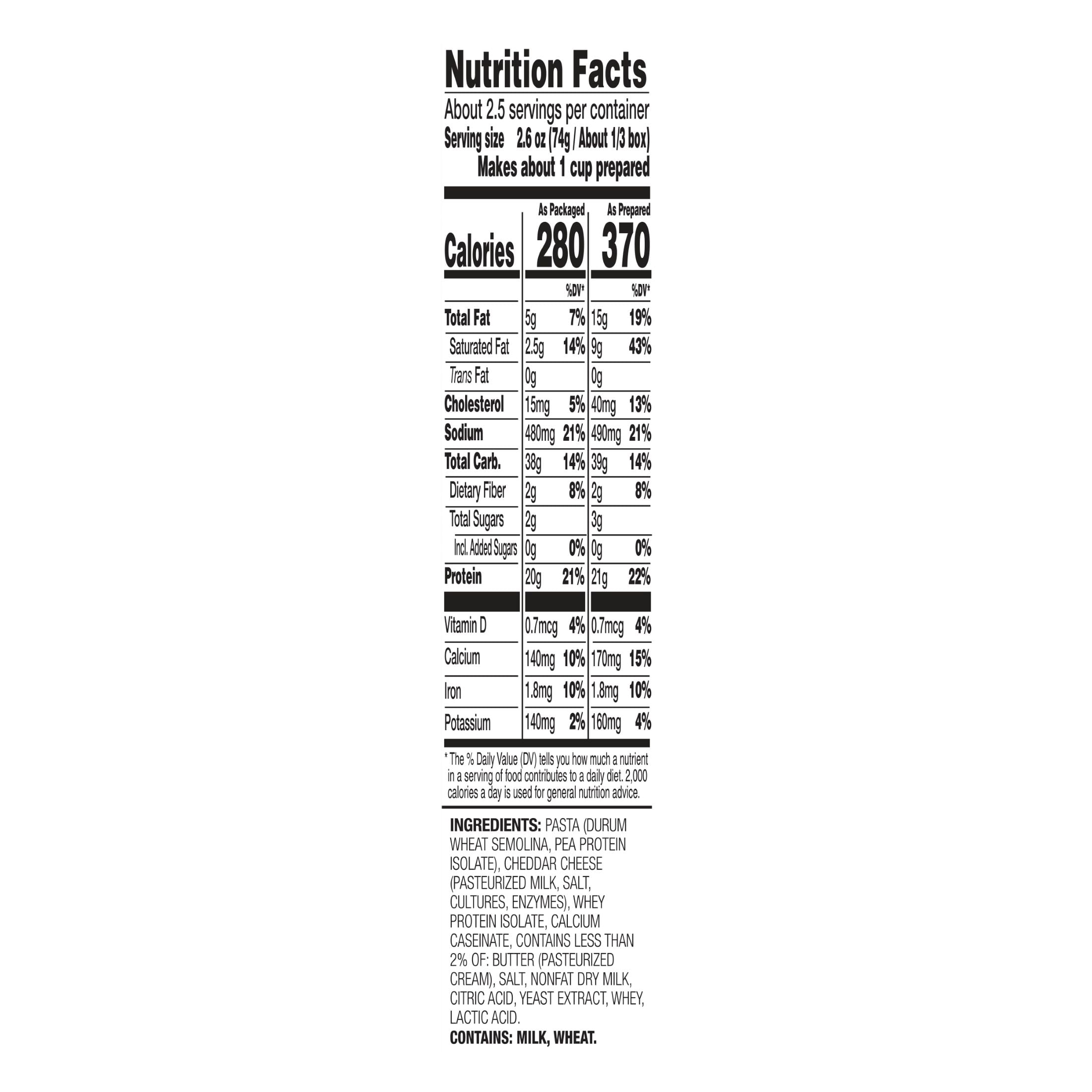 (5 pack) Muscle Mac High Protein Shells & Cheese Dinner, Made With Aged Sharp White Cheddar and Butter from GrassFed Cows, 20g of Protein, 6.7 oz