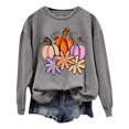 thumbnail image 1 of EHQJNJ Chandails en Molleton pour Femmes Col Rond Manches Longues Hauts Sweat à Capuche Oversize Automne et Hiver Motif Amusant Pull à Capuche Manches Longues Sweat à Capuche Graphique avec Nœud, 1 of 3
