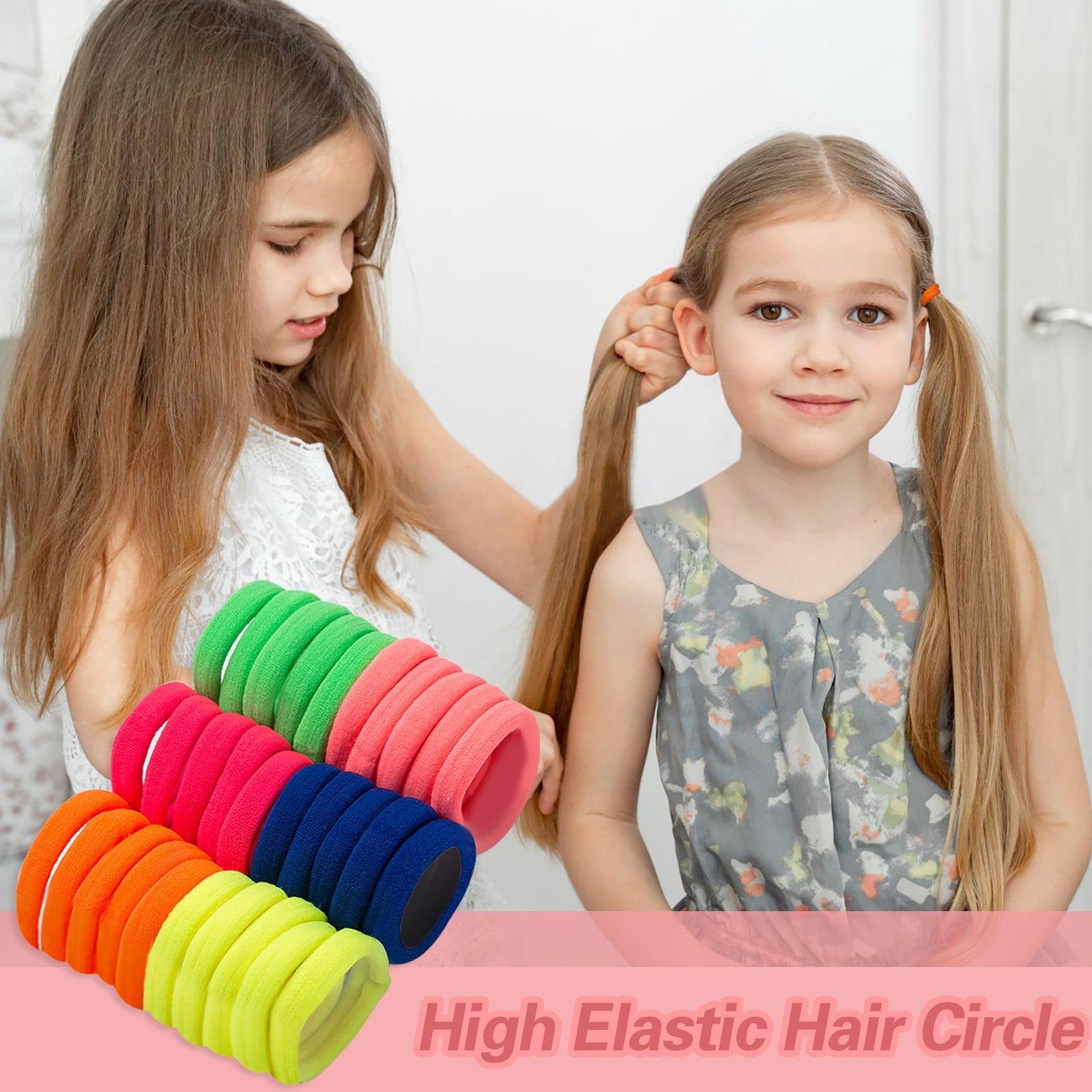 Small Elastic Hair Bands for Women's Hair Large Hair Scrunchies for Thick Hair 10 Or Less Items for Moms Cheer Bows for Cheerleaders Thin Hair Ties for Girls Barrettes And Scrunchies 4 Items Rubber