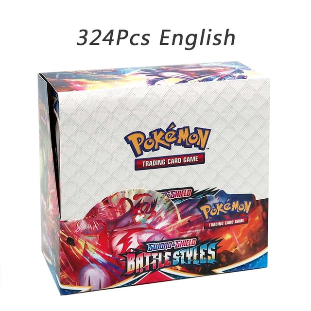 324/360 PCS Cards Deck Box EVOLUTIONS OBSIOIAN FLAMES English Party Game Card Set Trading Card Booster Cards Album Toys