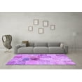 thumbnail image 3 of Ahgly Company Indoor Rectangle Patchwork Purple Transitional Area Rugs, 8' x 10', 3 of 4