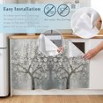 thumbnail image 5 of Grey Flowers Small Sink Skirt 10"Wx11"L,Dustproof Under Sink Curtain with Self Adhesive Tape,Spring Floral Modern Oil Painting Art Cabinet Curtain Cover for Bathroom Vanity,Kitchen Storage Shelf,RV, 5 of 9