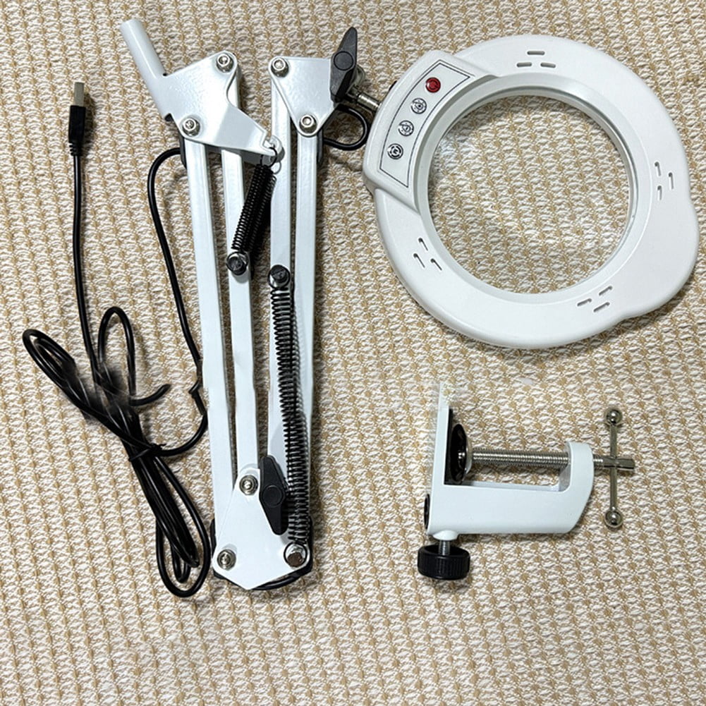Professional Grade Led Magnifying Lamp Offering Flexible Lighting Modes Black A Fangkenuo