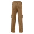 thumbnail image 4 of Kureaily Men's Elastic Waist Loose Fit Lightweight Workwear Pull On Cargo Pants, 4 of 4
