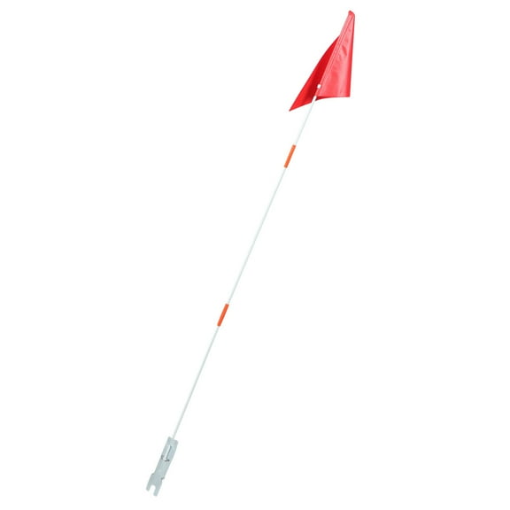 Pretyzoom Cycling Safety Flag with Pole for Red Color Display 1 Set