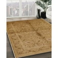 thumbnail image 2 of Ahgly Company Indoor Round Mid-Century Modern Orange Gold Gold Oriental Area Rugs, 4' Round, 2 of 6