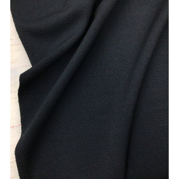 Liverpool Textured Fabric 4 way Stretch Scuba Black 1N35