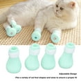 thumbnail image 3 of Couvertures de Patte de Chat, 4 Pcs Couvertures de Patte de Chat Protecteurs avec Design Réglable Silicone Anti-Rayure Chaussures de Protection de Patte de Chat pour Animal de Compagnie à la Maison, 3 of 8